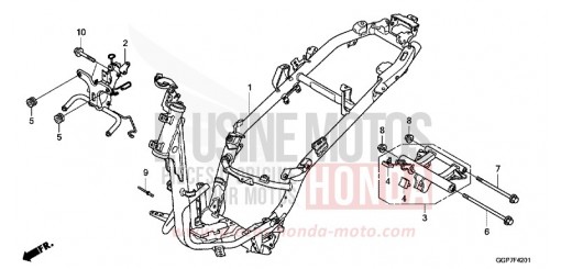 FRAME BODY (NSC502WH/T2) NSC50T2E de 2014